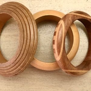 3 Gorgeous Boho Style lightweight Wood B